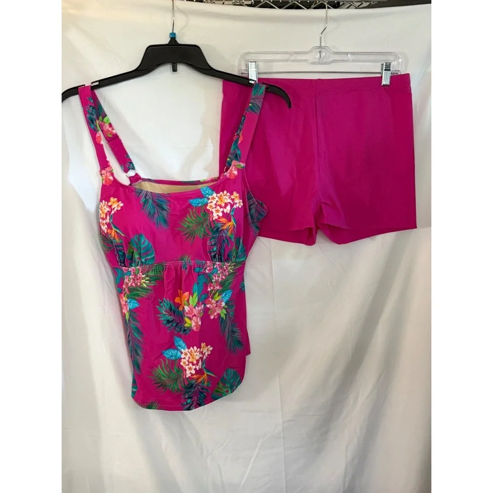 Kim Gravel Bathing Suit (2 Pieces ) Tank top, shorts, SIZE 12 - Picture 2 of 14